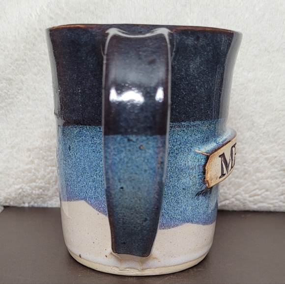 Stegall Pottery Blue and Cream Memaw Mug - Picture 5 of 8